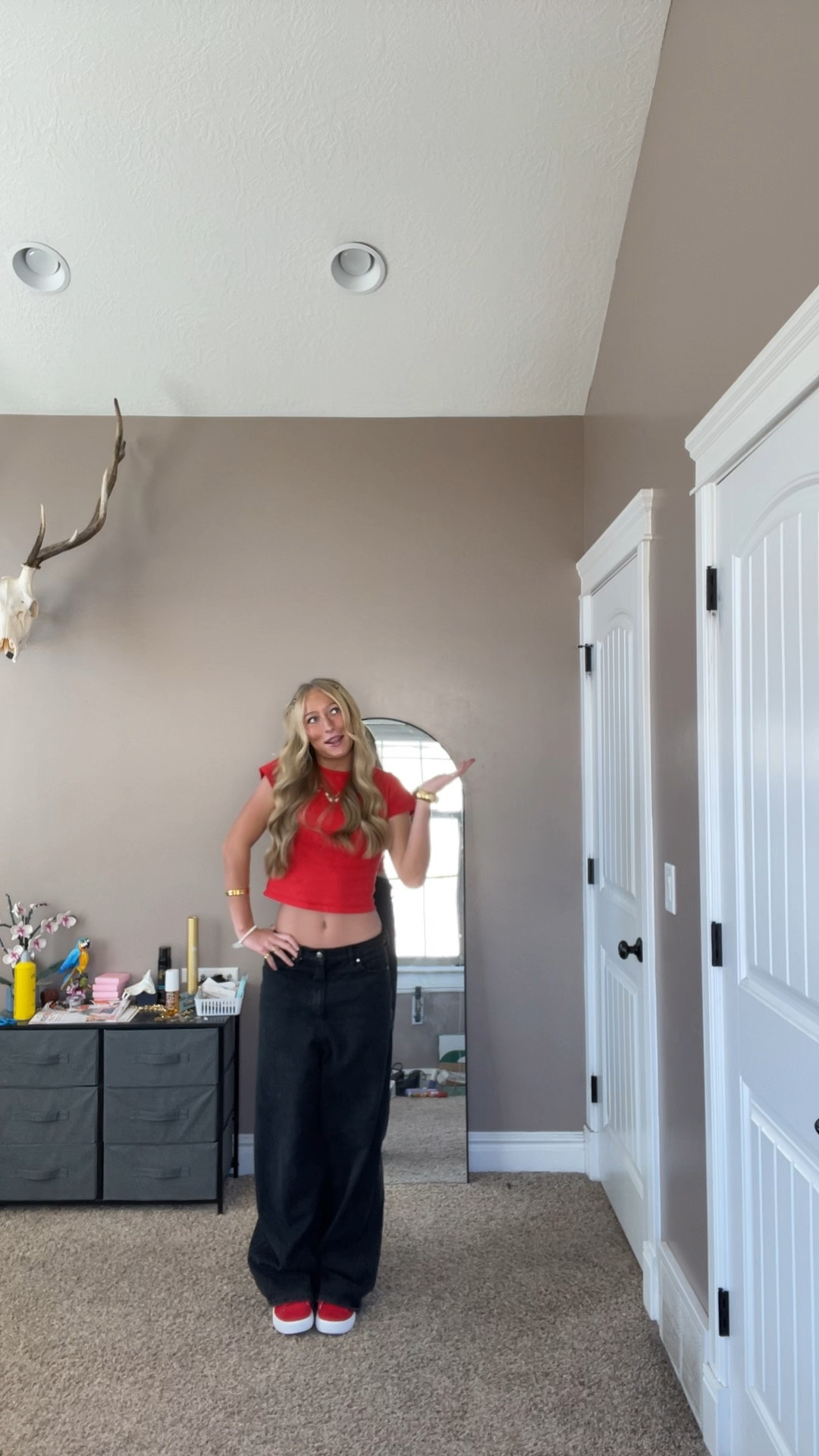 shirt is from Ross, jeans from Scuffers, and bangles from En Route Jewelry!