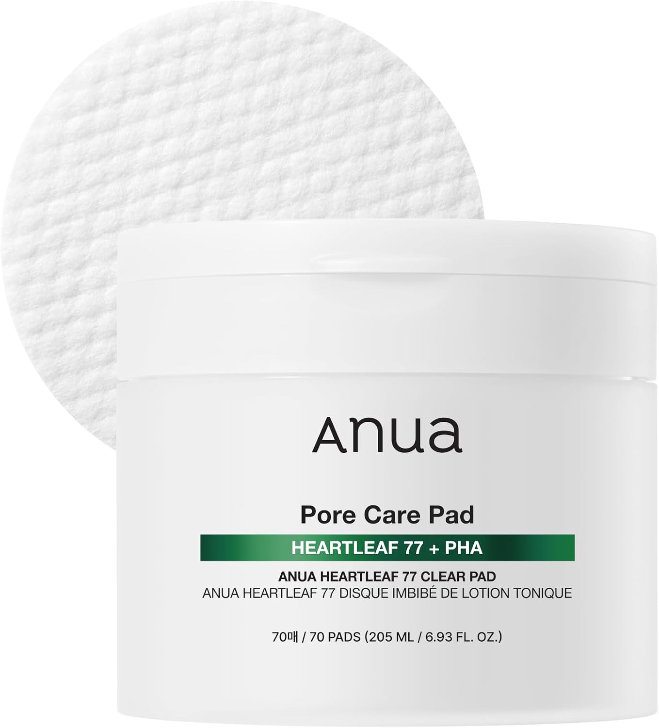 ANUA Heartleaf 77 Toner Pad 70 Sheets, PHA Dead Skin Care Low pH Daily Toner Pad exfoliating | Amazon (US)