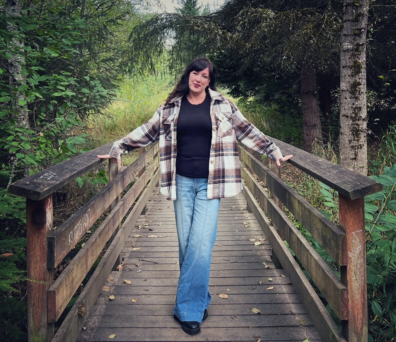 I get so many compliments on these jeans, and they are very comfortable too. There are limited sizes in the wash I am wearing, but there are other washes available, including white for spring! I find them really comfy (they have some stretch so if you are in between sizes, size down on these ones). 

They are the Time and Tru Women's Wide Leg Jeans with Seam Details on @Walmart. They are available in Regular, Short, and Long Inseams and are only $22.98—definitely one of my favorite jean buys!  

 #LTKOver40 #LTKSaleAlert #LTKFindsUnder50