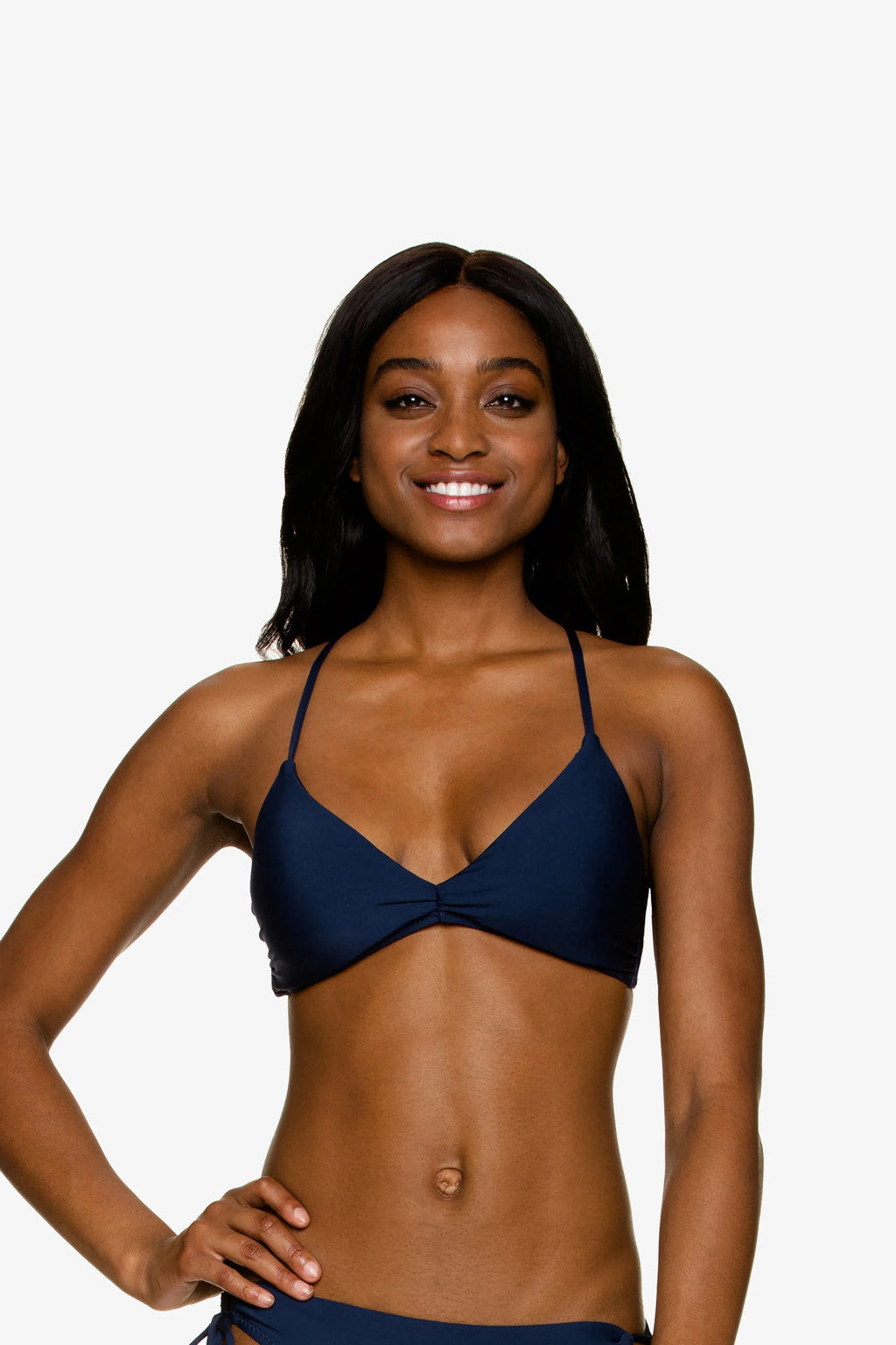 Lace Back Bralette  |  Navy | Helen Jon