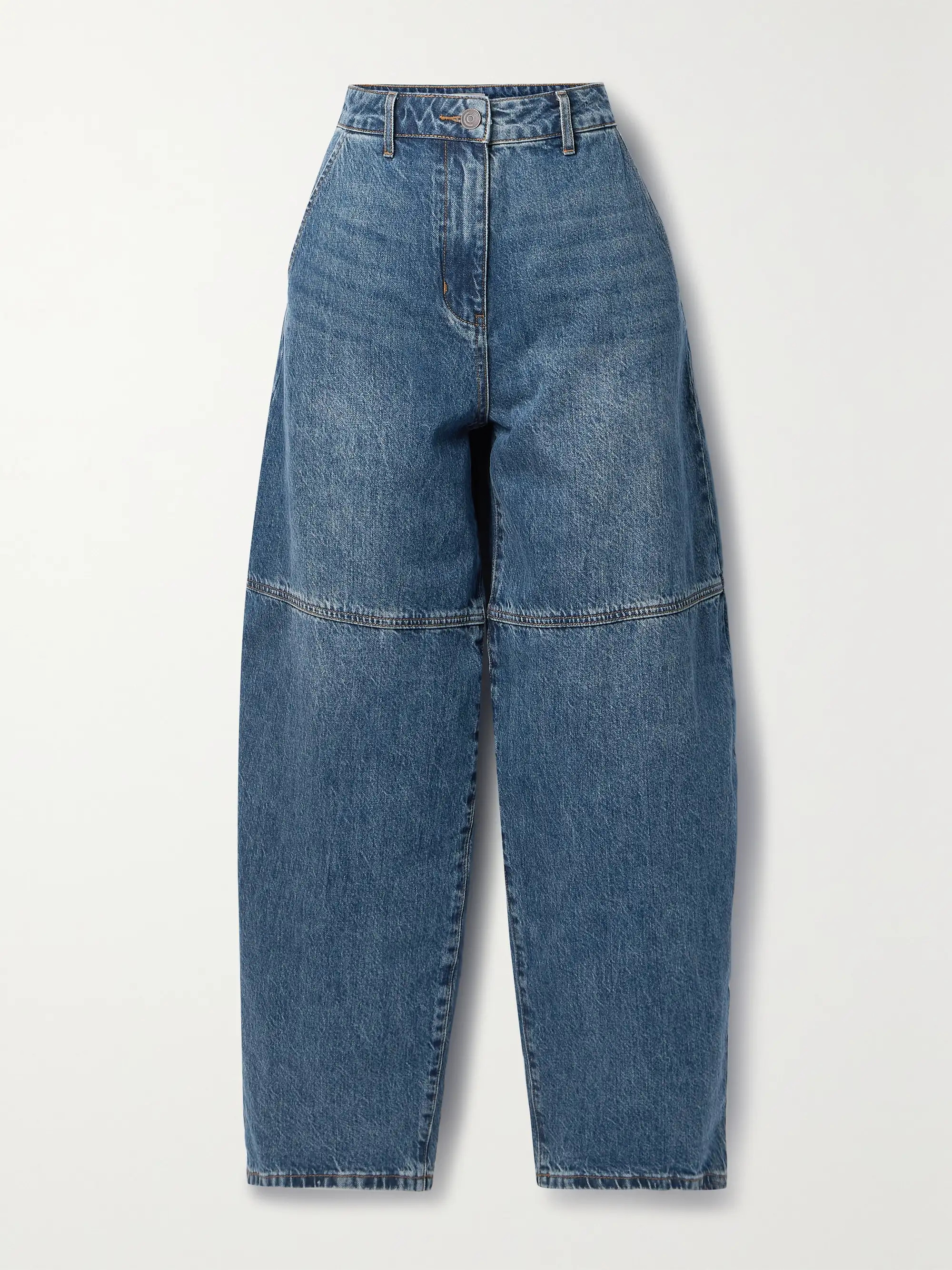 Paneled high-rise wide-leg jeans | NET-A-PORTER (US)