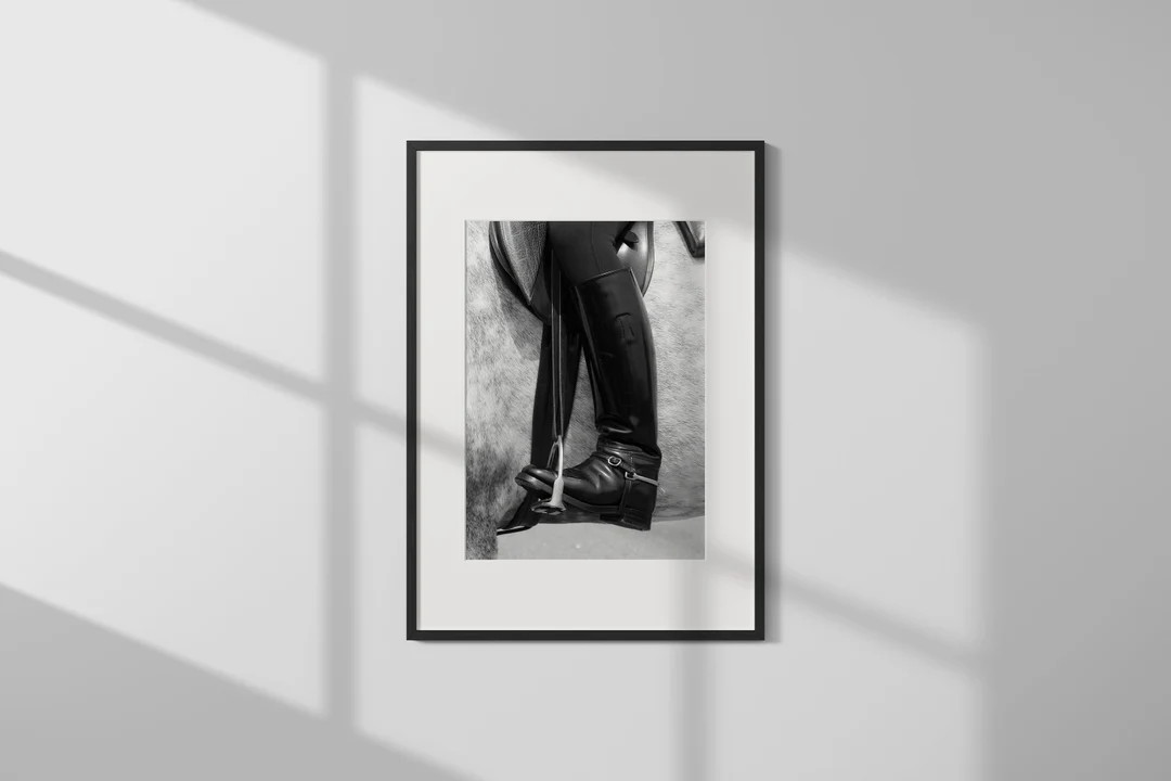 Equestrian Riding Boots Giclee Print: Ralph Lauren Inspired Wall Art - Etsy | Etsy (US)