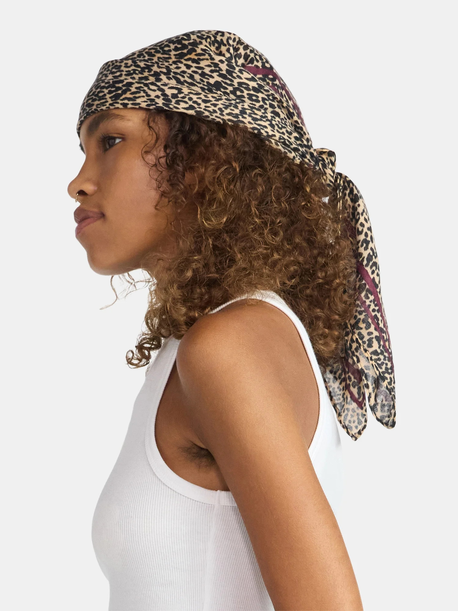 No Boundaries Women's Leopard Printed Scarf, One Size | Walmart (US)