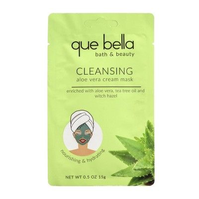 Que Bella Deep Cleansing Aloe Vera Cream Face Mask - 0.5oz | Target