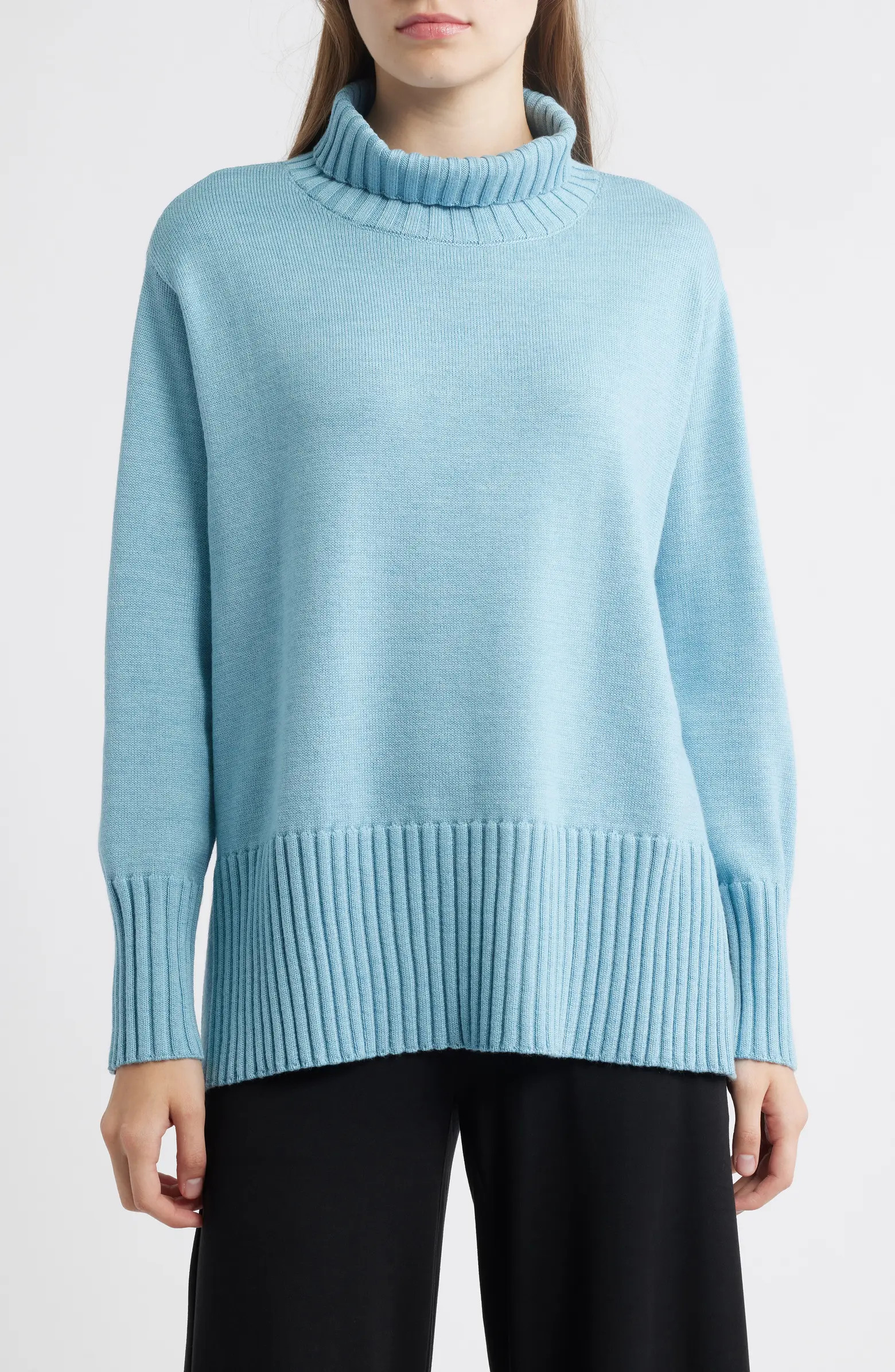 Eileen Fisher Turtleneck Merino Wool Sweater | Nordstromrack | Nordstrom Rack