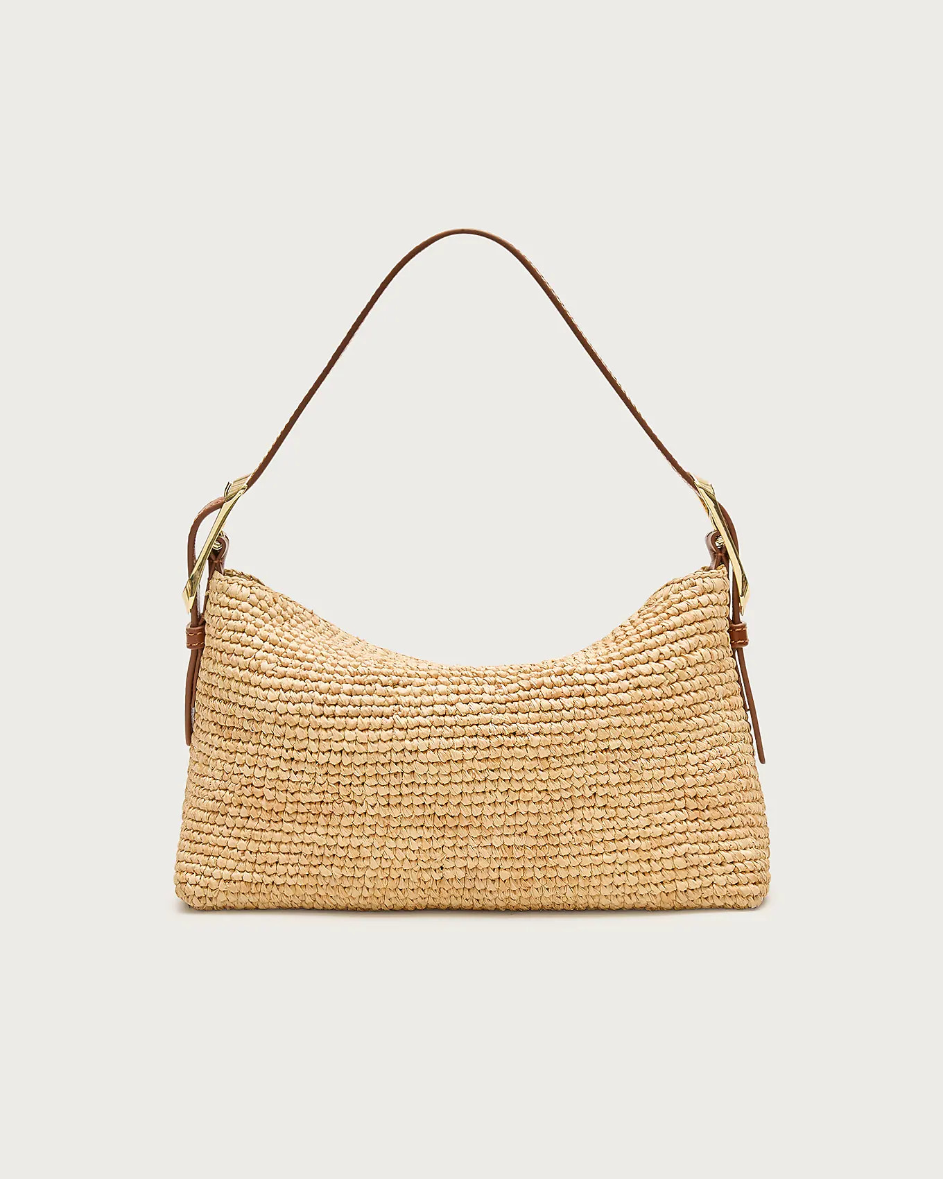 Berkeley small handknotted shoulder bag in raffia | J. Crew US