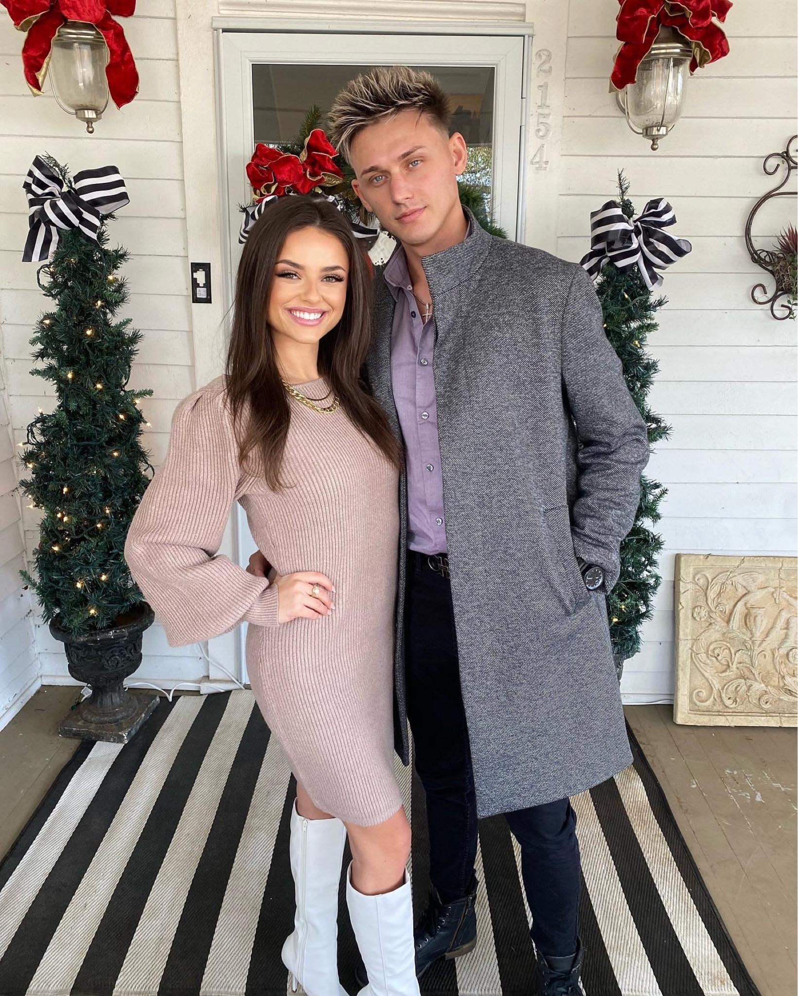 Dress is an XS, boots are size 5.5! On sale this weekend! 

#LTKCyberWeek #LTKSeasonal #LTKHoliday