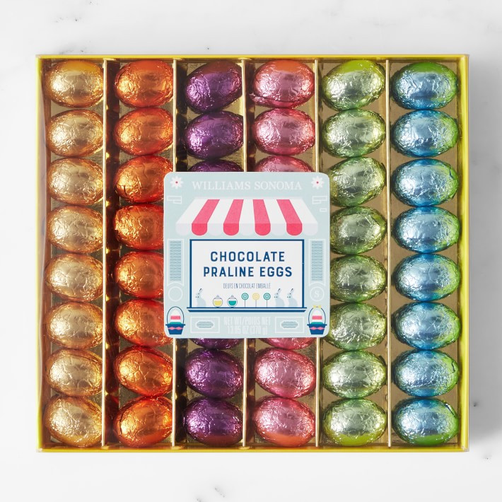 Williams Sonoma Chocolate Praline Rainbow Foiled Eggs | Williams-Sonoma