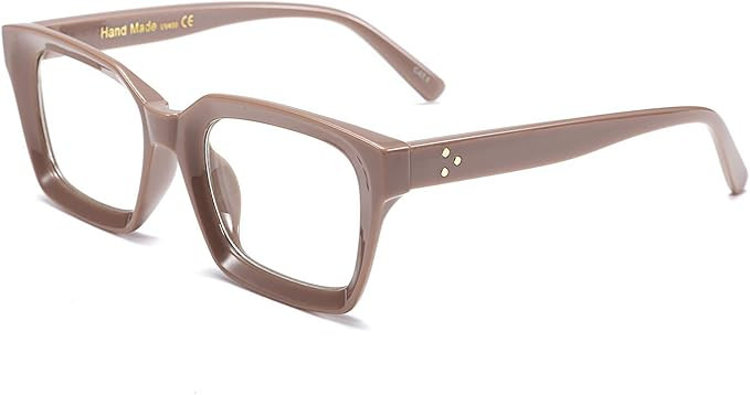 FEISEDY Glasses Frame Womens, Square Thick Eyeglasses Frame, Classic Eyewear for Men B2461 | Amazon (US)