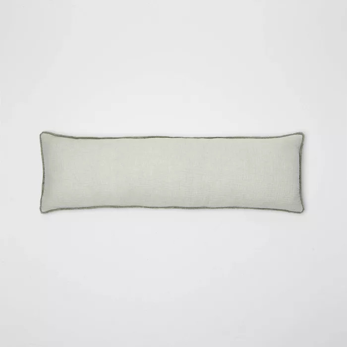Lumbar Textured Chambray Cotton Bed Decorative Throw Pillow  - Casaluna™ | Target