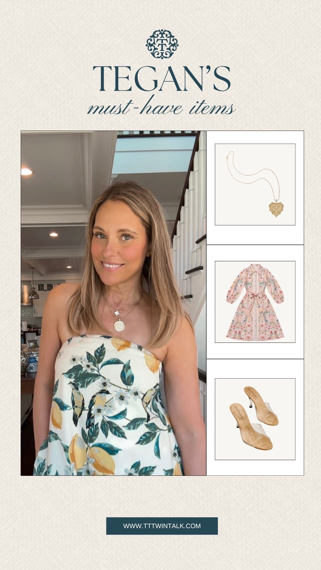 Tegan’s must-have items are the pieces she finds herself grabbing again and again. A printed dress, go-to heels, and a favorite necklace make this a lineup that covers a lot. The kind of staples that always seem to make the cut.

#LTKMidsize #LTKOver40 #LTKSeasonal