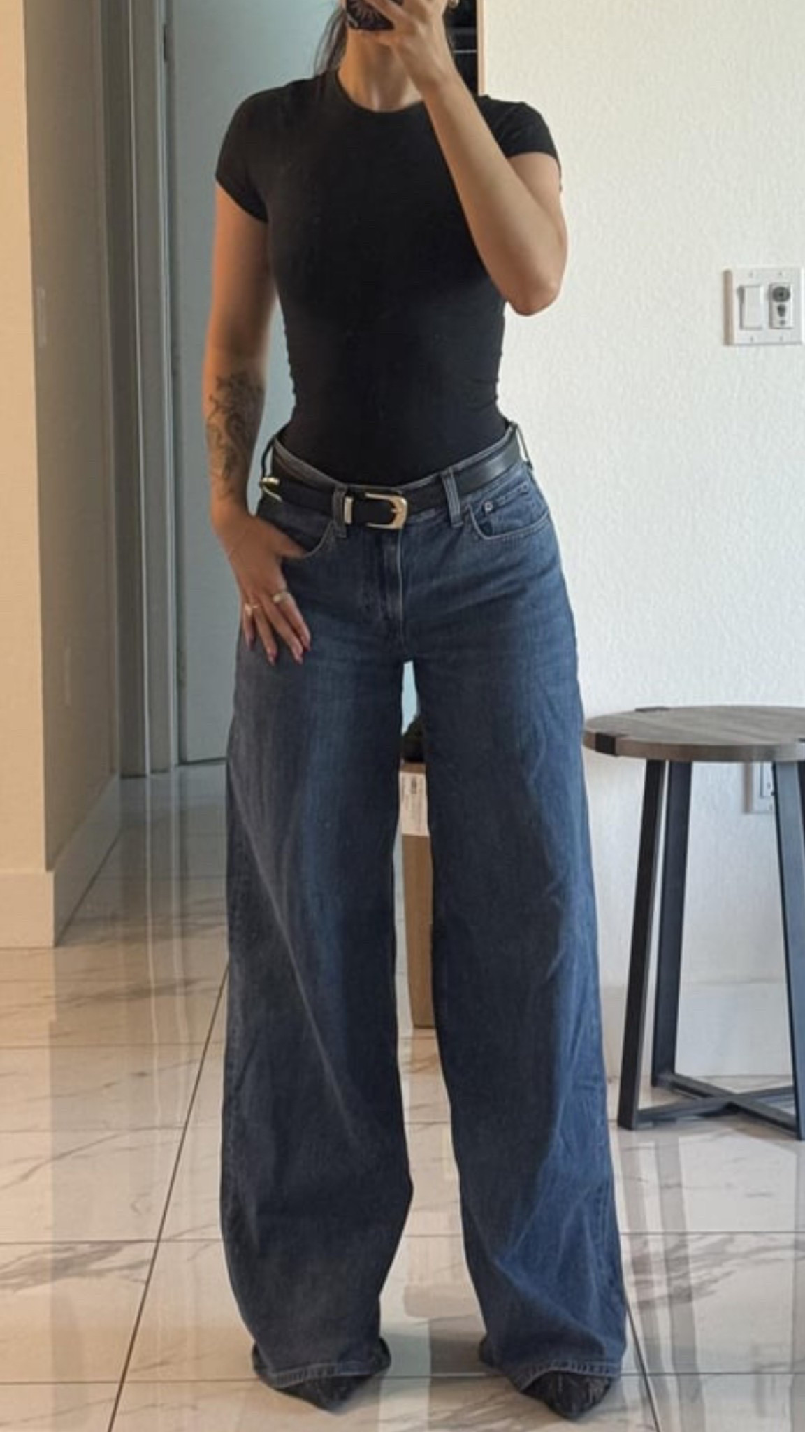 These are my new favorite jeans! So comfortable and the linen-blend is perfect for summer! 