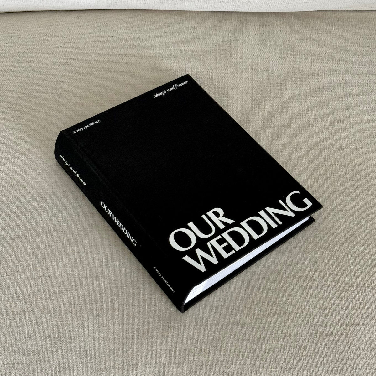 Wedding Photo Album in Black | The Ceremony Club