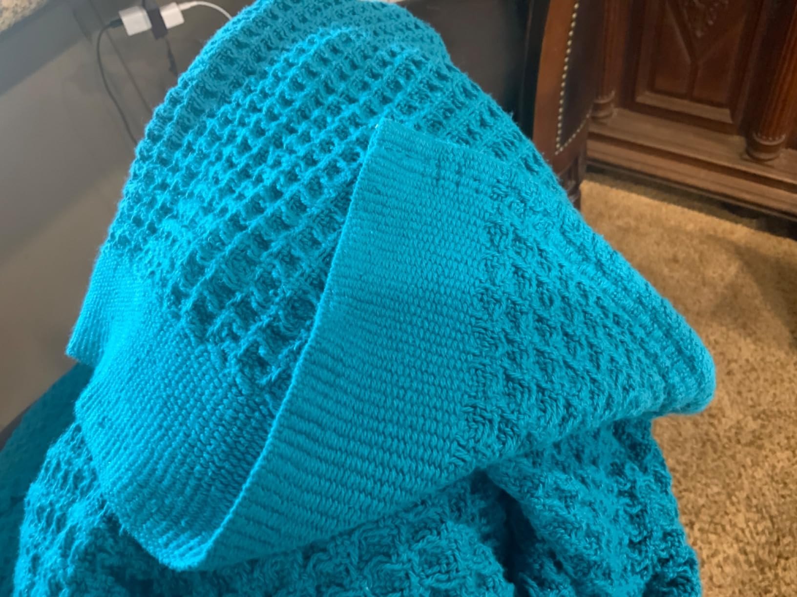 Bedsure 100% Cotton Blanket Queen Size for Bed - Waffle Weave Fall Blanket, Lightweight and Breat... | Amazon (US)