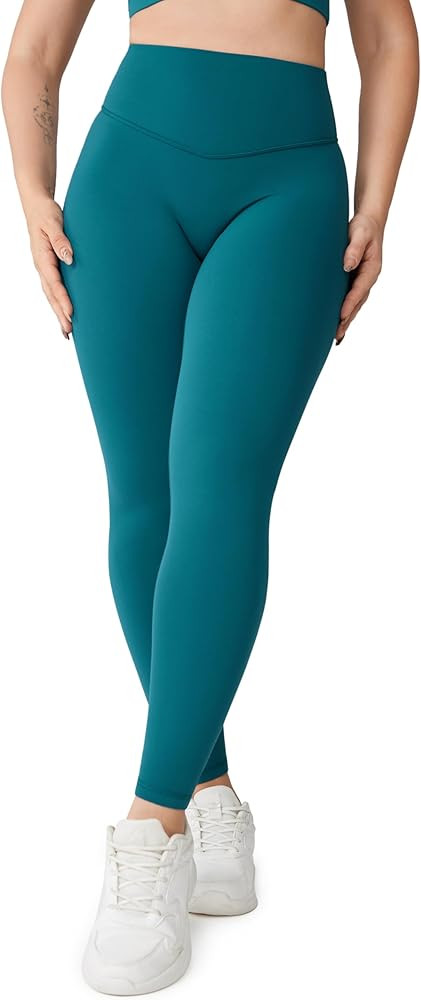 Hugcurve No Front Seam High Waisted Workout Leggings for Women Buttery Soft Yoga Pants Gym Athlet... | Amazon (US)