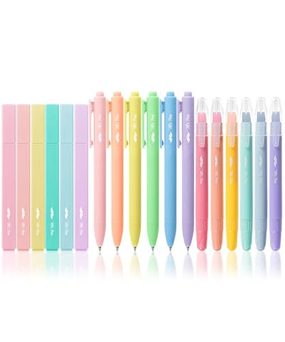 Mr. Pen- Aesthetic Highlighters and Gel Pens, 18 Pack, Gel Highlighters for Bibles, Pastel Color Highlighters, Assorted Color Gel Pens, Highlighter Pens, Pastel Color Bible Highlighter No Bleed | Amazon (US)