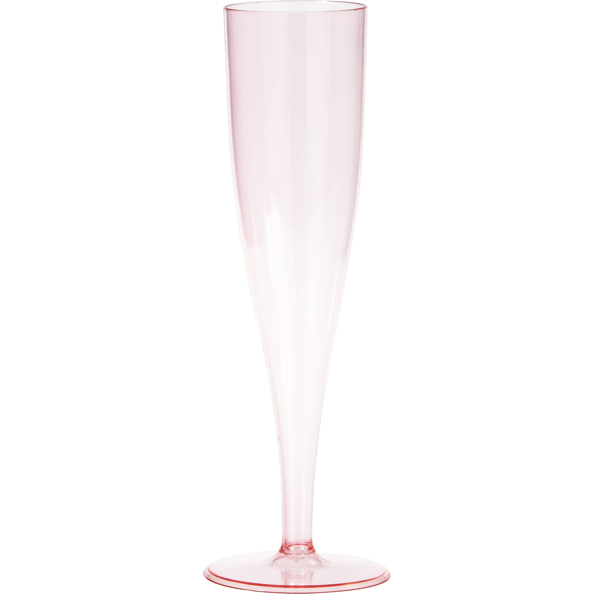 Way to Celebrate Pink Plastic Champagne Glasses 4 Ct, 5 Ounces | Walmart (US)