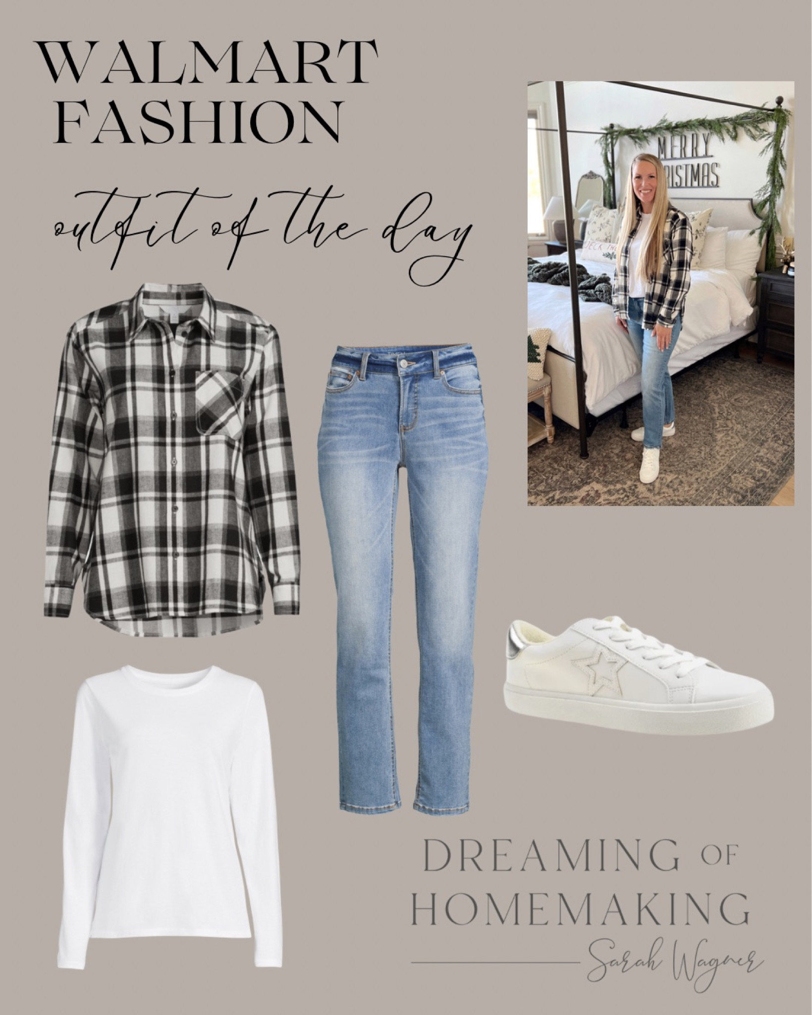 #walmartpartner I have to say these jeans are so comfy and now I am in style according to my daughter not wearing skinny jeans 🤣 @walmartfashion to the rescue! #walmartfashion

Everything true to size 

#LTKshoecrush #LTKstyletip #LTKunder50