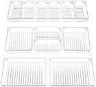 InnoGear Set of 12 Desk Drawer Organiser Trays with 3-Size Clear Plastic Storage Boxes Divider Ma... | Amazon (UK)