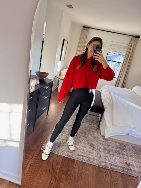 Fall/winter activewear outfit! I'm wearing a size S in everything & my sneakers run TTS.
My outfit is also on sale for 30% off + an additional 20% off with code YPBAF