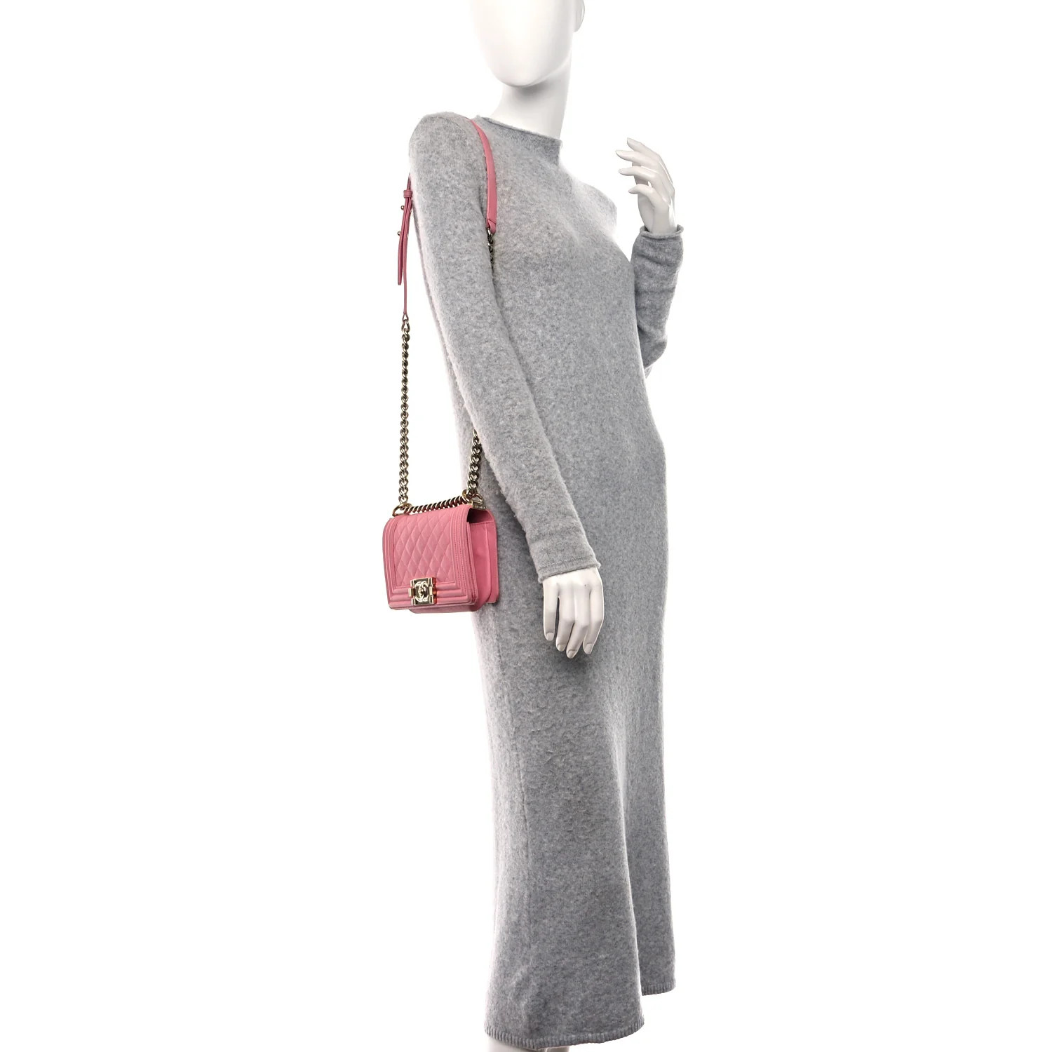 Caviar Quilted Small Boy Flap Pink | FASHIONPHILE (US)