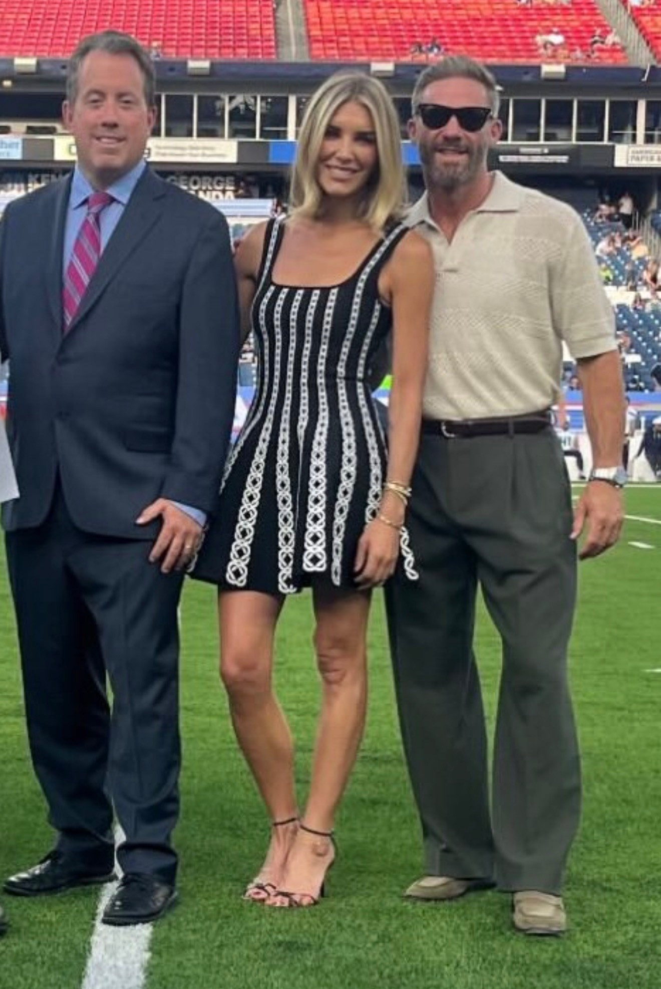 Charissa Thompson printed mini dress on sale ￼