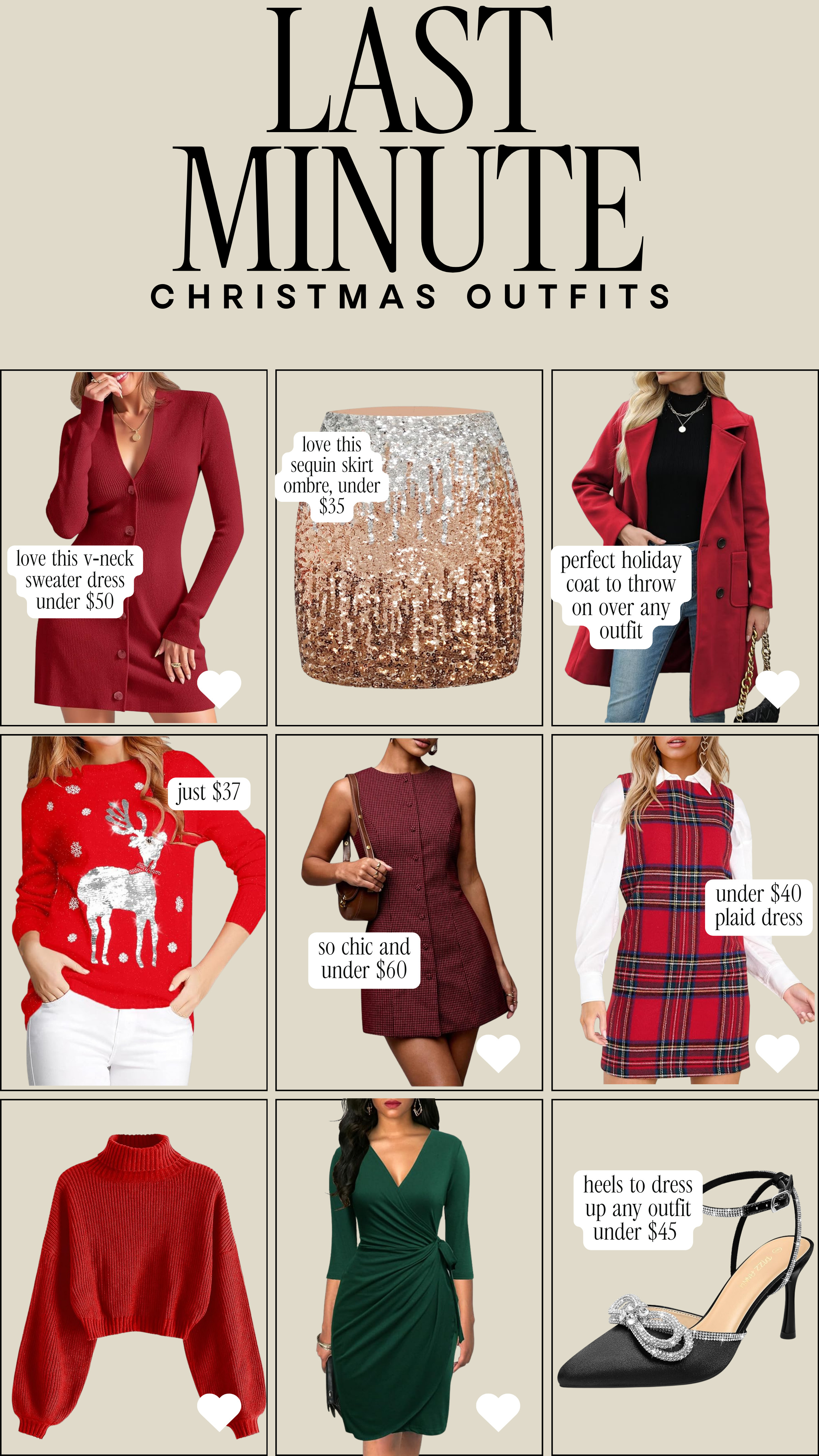 Last minute christmas outfits!

christmas outfits, christmas style, holiday style 

 #LTKGiftGuide #LTKHoliday