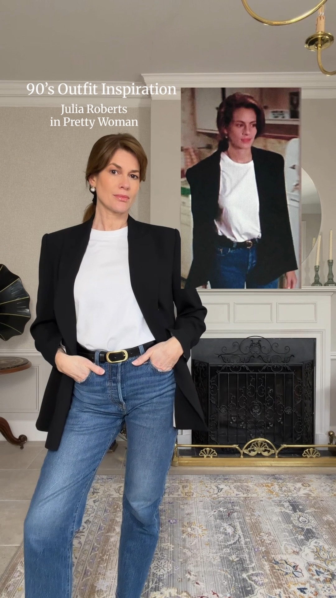 Recreating 90’s outfits
Black blazer 
White t shirt
Levi’s 501’s

#LTKTall #LTKOver40 #LTKootd