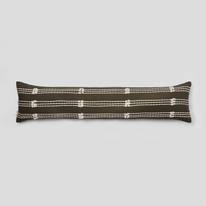 Bed Lumbar Clipped Decorative Pillow Olive - Project 62™ | Target