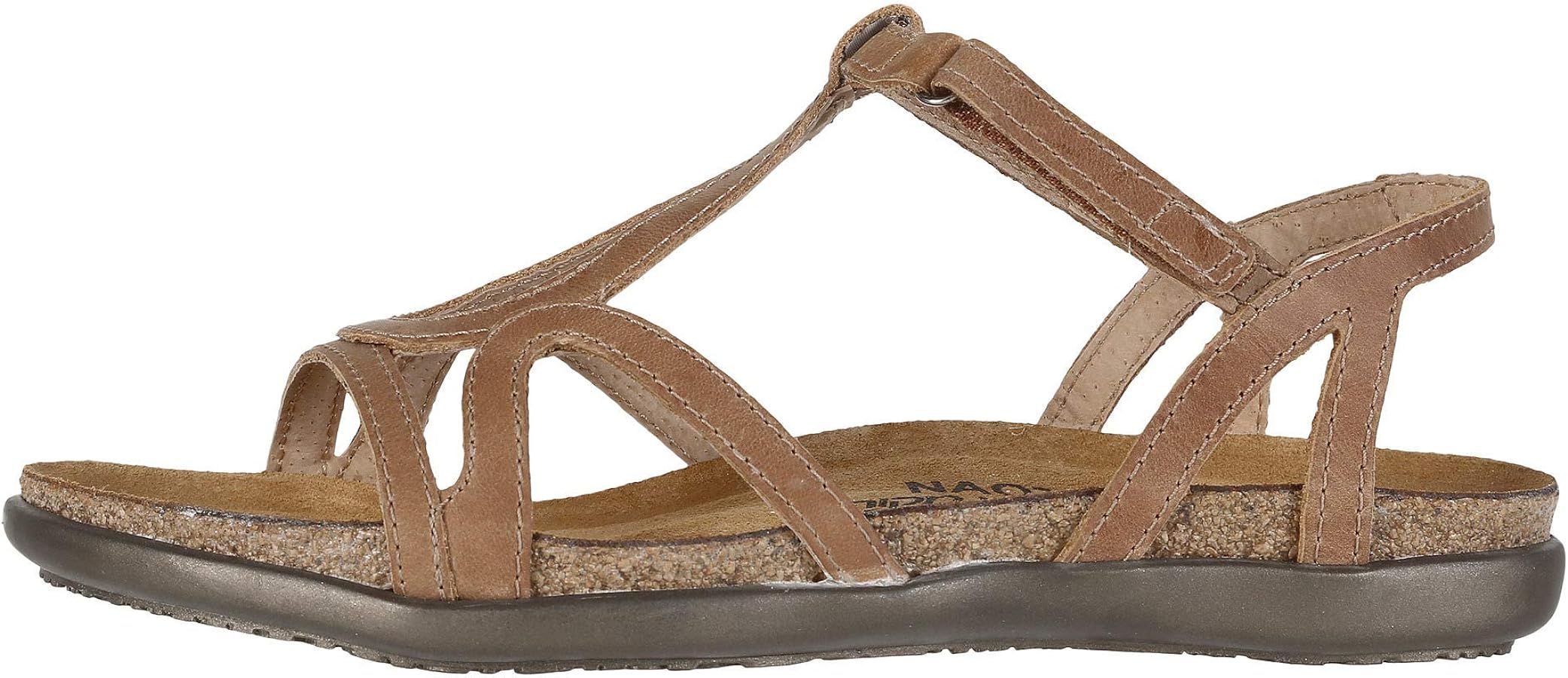 NAOT Footwear Women's Dorith Sandal with Cork Footbed and Arch Support Footbed - Adjustable Sanda... | Amazon (US)