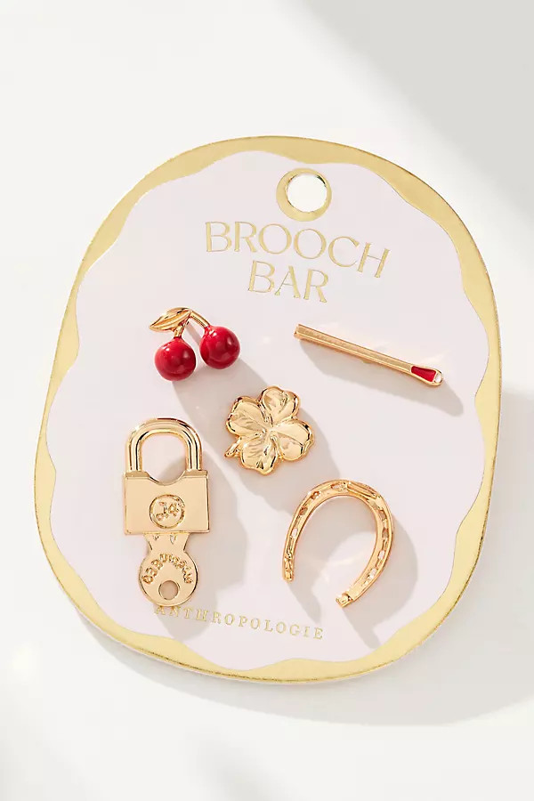 Assorted Mini Brooches, Set of 5 | Anthropologie (US)