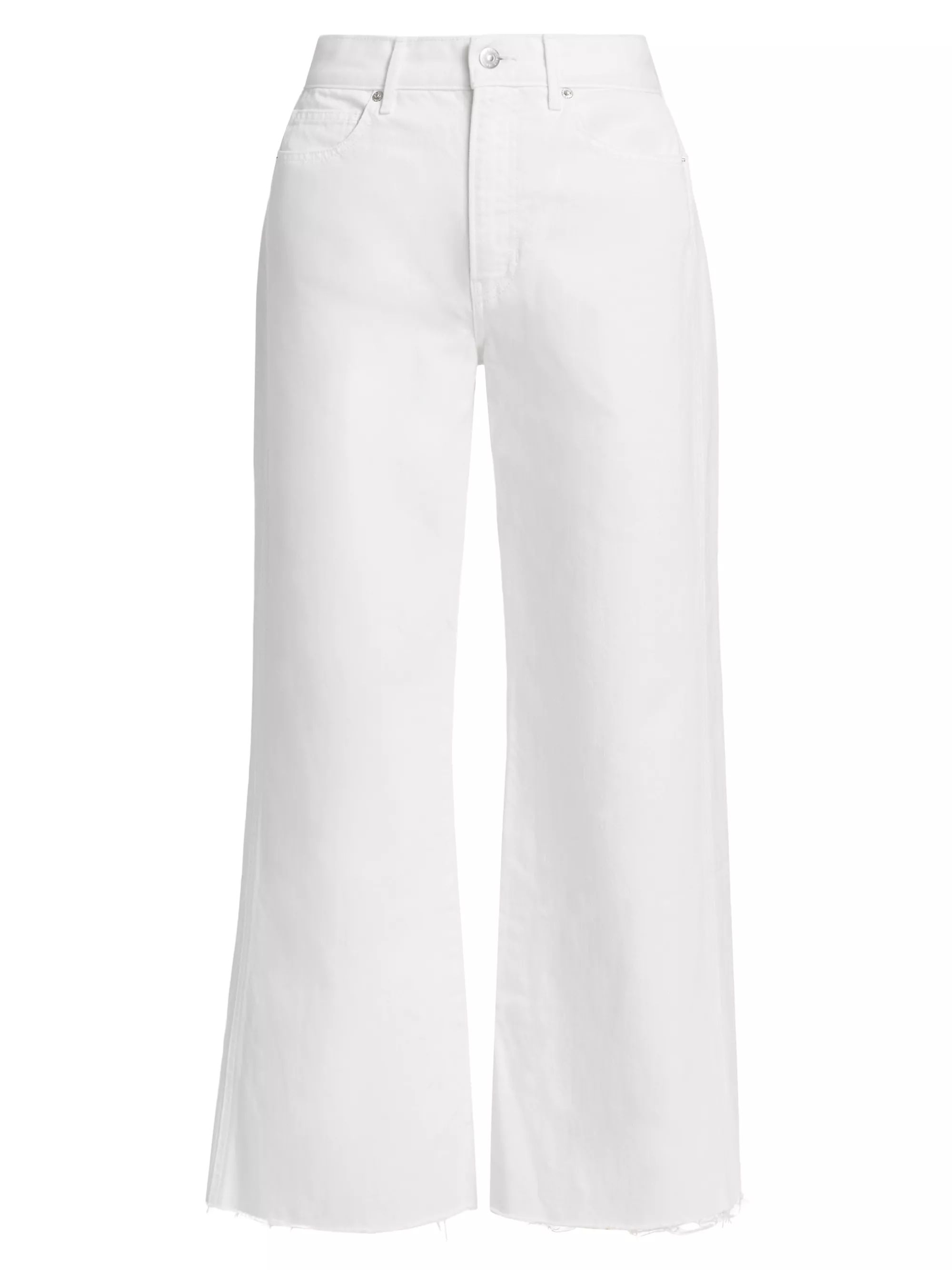 Taylor High-Rise Cropped Wide-Leg Jeans | Saks Fifth Avenue
