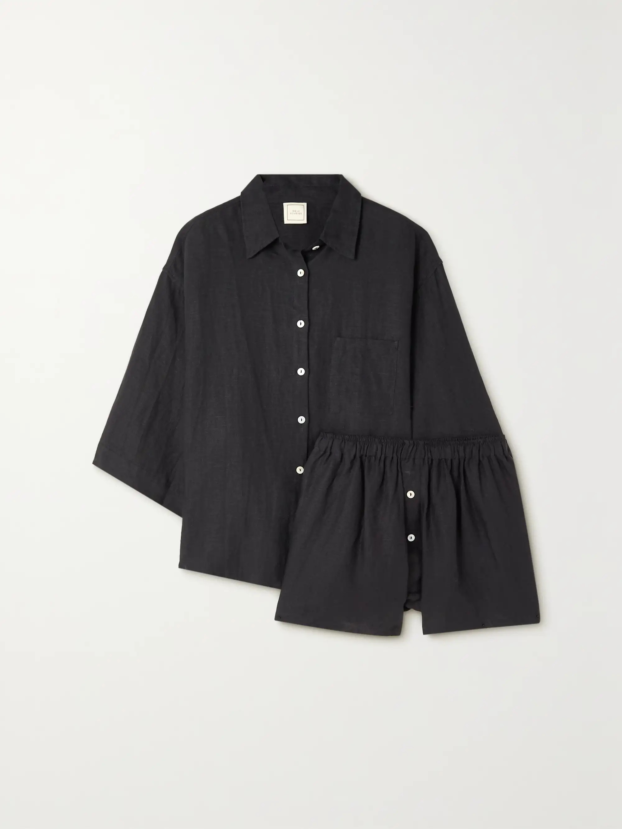 DEIJI STUDIOSThe 03 washed-linen shirt and shorts set | NET-A-PORTER (UK & EU)
