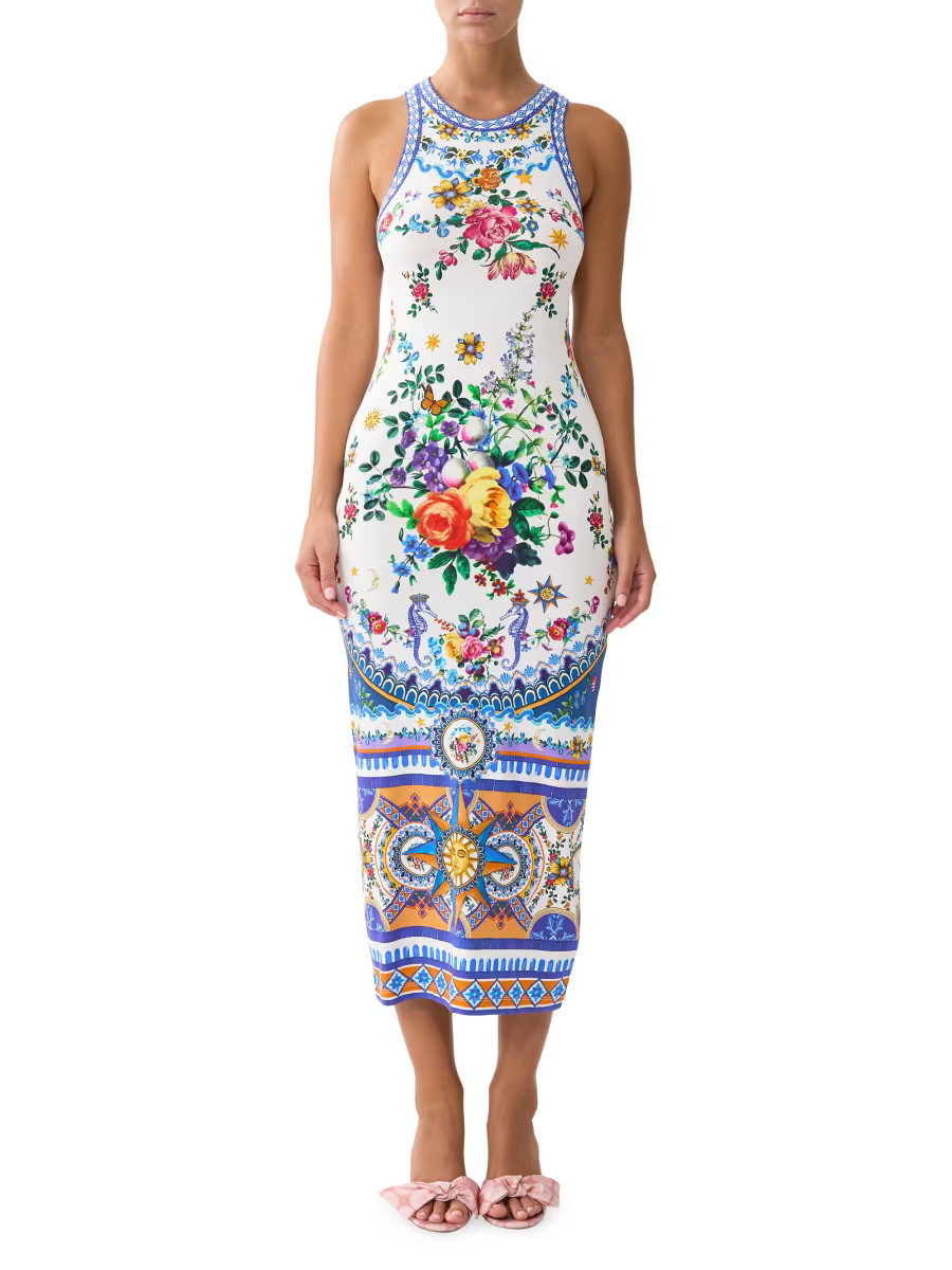 Tiles Darls Jersey Tank Midi-Dress | Saks Fifth Avenue