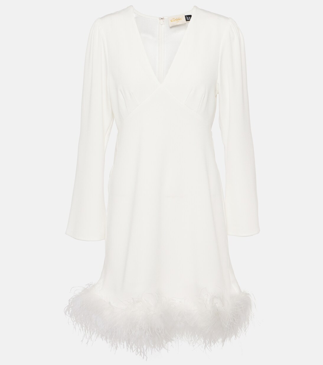 Toni Bridal feather-trimmed minidress | Mytheresa (US/CA)