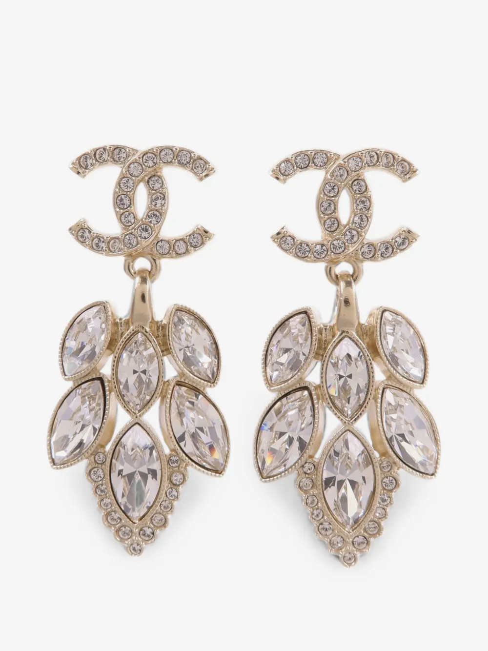 CC crystal-embellished drop earrings | Farfetch Global