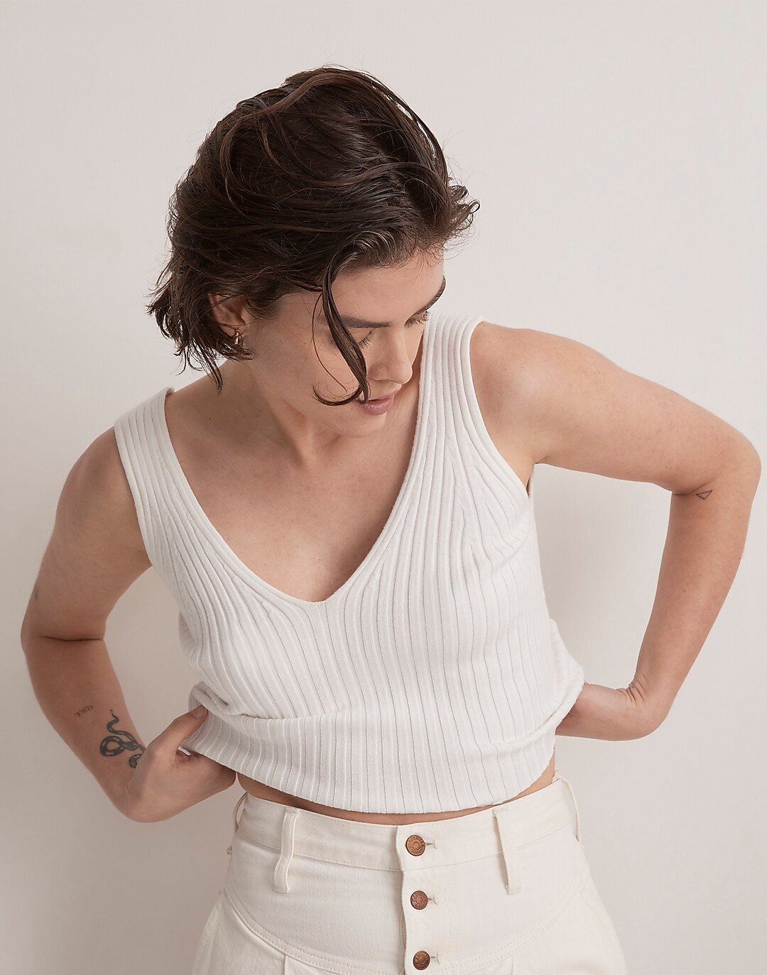 V-Neck Sweater Tank | Madewell