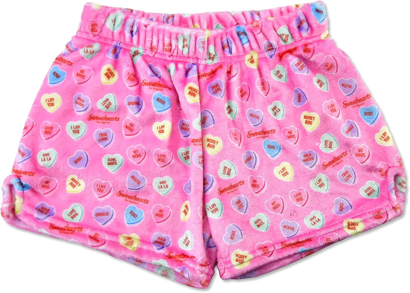 iscream Sweethearts Print Big Girls Silky Soft Plush Fleece Shorts Collection | Amazon (US)