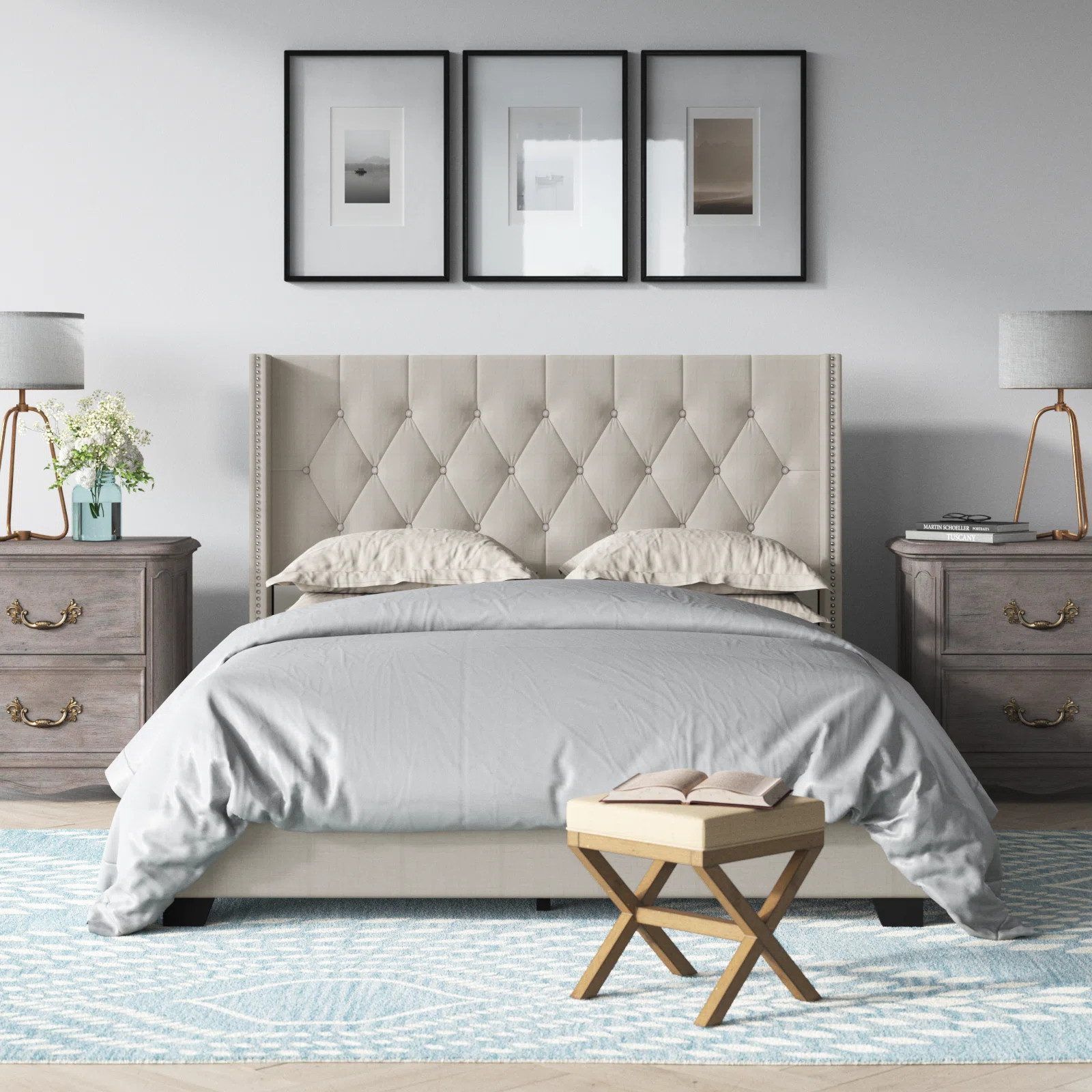 Amberlee Upholstered Wingback Bed | Wayfair North America