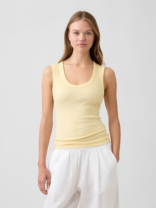 Ribbed Scoopneck Tank Top | Gap Factory