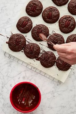Red Velvet NYC DIY Flourless Chocolate Pecan Cookies Baking Kit | Anthropologie (US)
