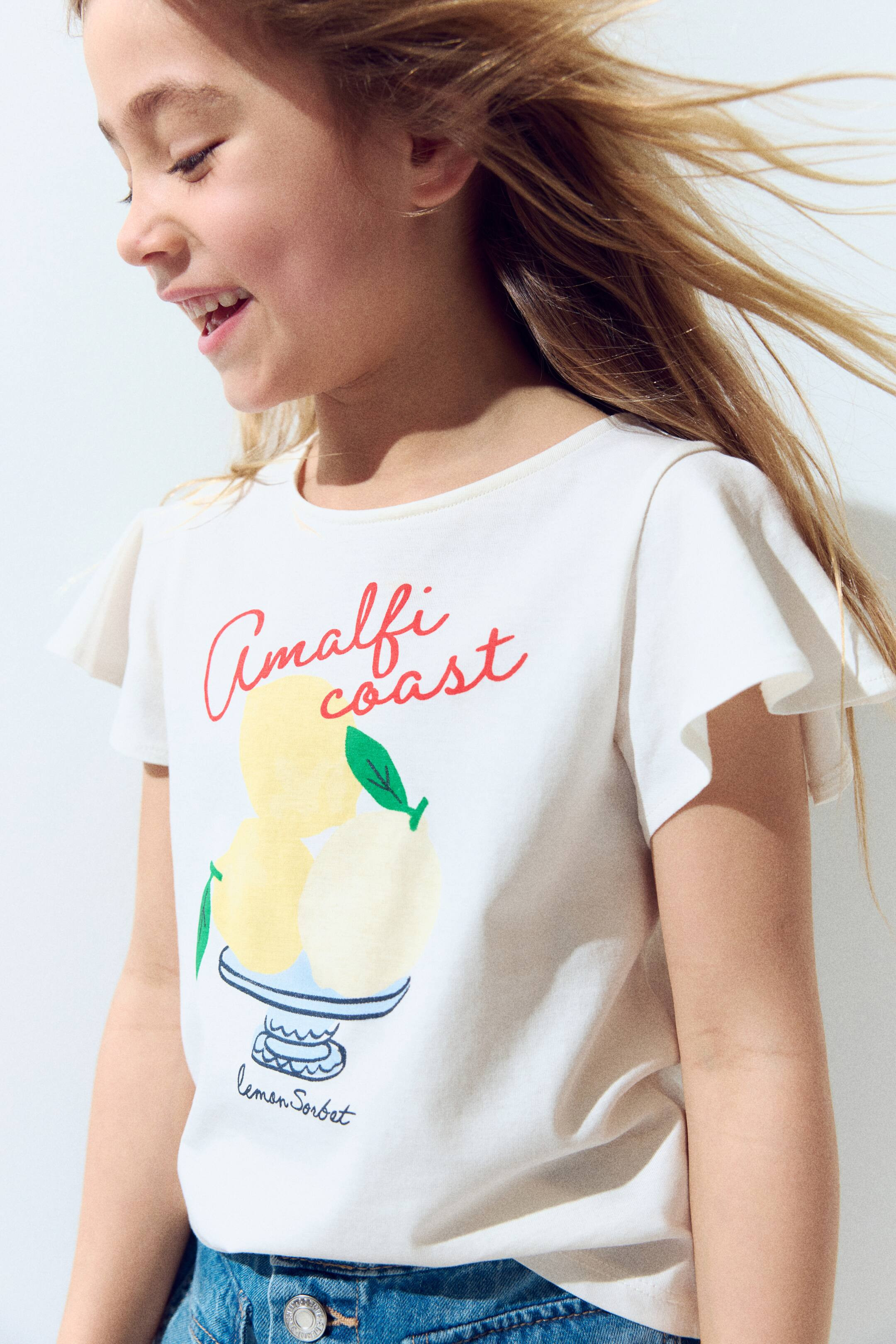 Flutter-Sleeved Cotton Top | H&M (US + CA)