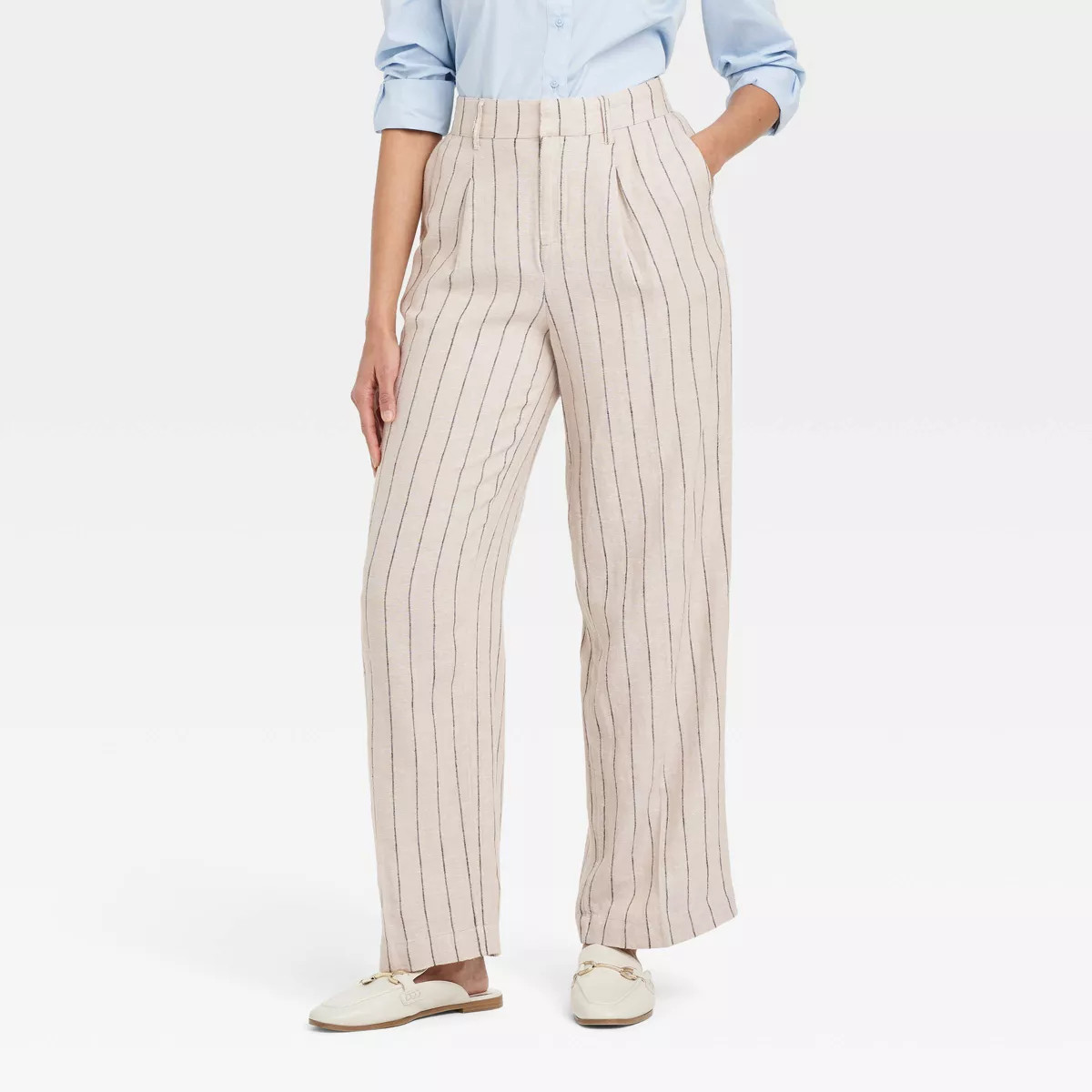 Women's Linen Essential Trouser - A New Day™ | Target