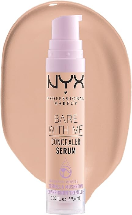 NYX PROFESSIONAL MAKEUP Bare With Me Concealer Serum, Concealer Makeup For Up To 24Hr Hydration -... | Amazon (US)
