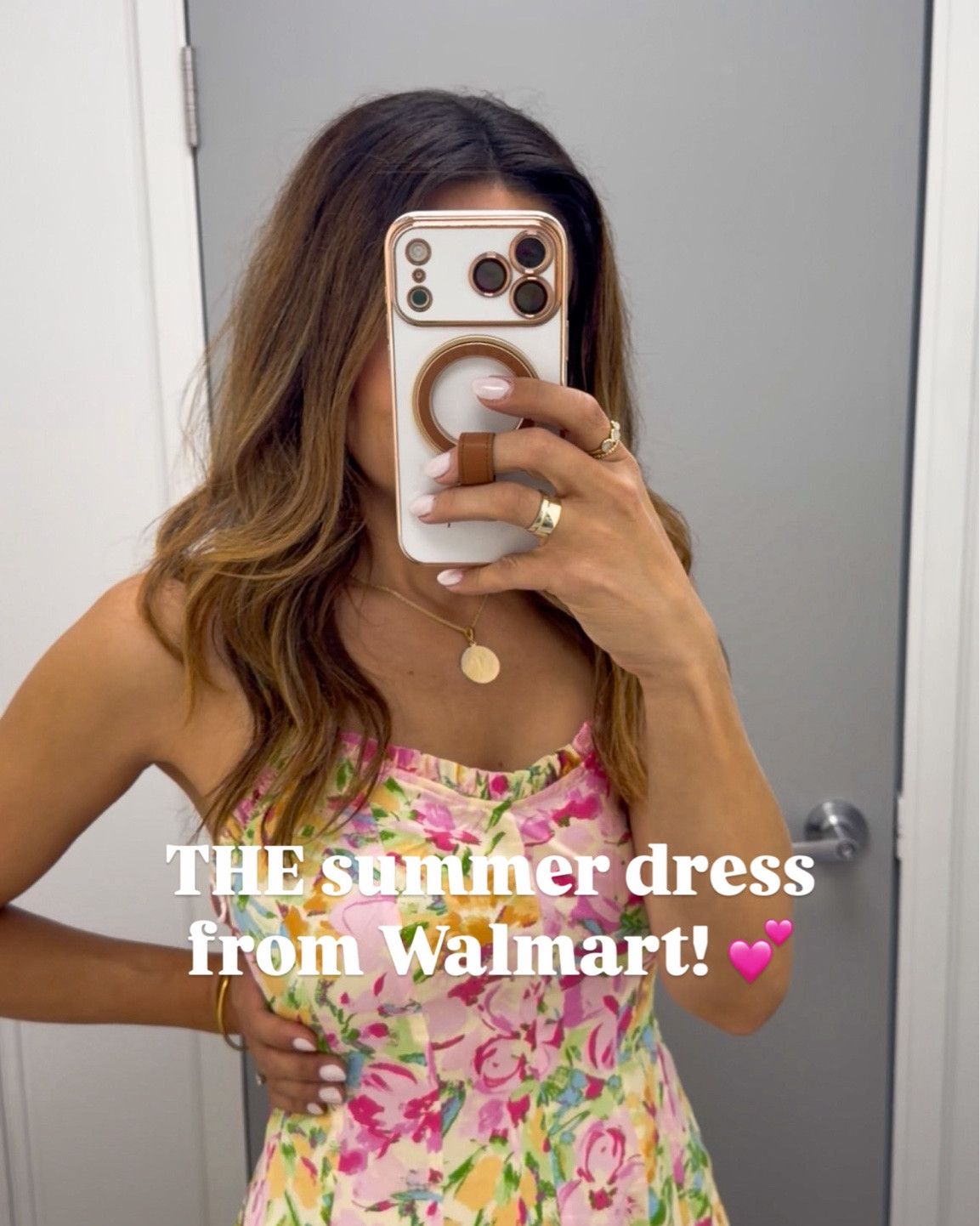 This Walmart dress is giving effortless summer charm! 💕 The prettiest pink floral print, flattering sweetheart neckline, and lightweight cotton fabric make it perfect for everything from brunch to vacation dinners. I love how easy it is to dress up with wedges or keep casual with sandals. And at just $38, it looks so much more expensive than it is! 💕

#WalmartFashion #WalmartFinds #SummerStyle #LTKStyle #AffordableFashion #MidiDress #FloralDress #WalmartStyle #SummerOutfitIdeas #LTKUnder50 🤍

#LTKootd #LTKSeasonal #LTKOver40