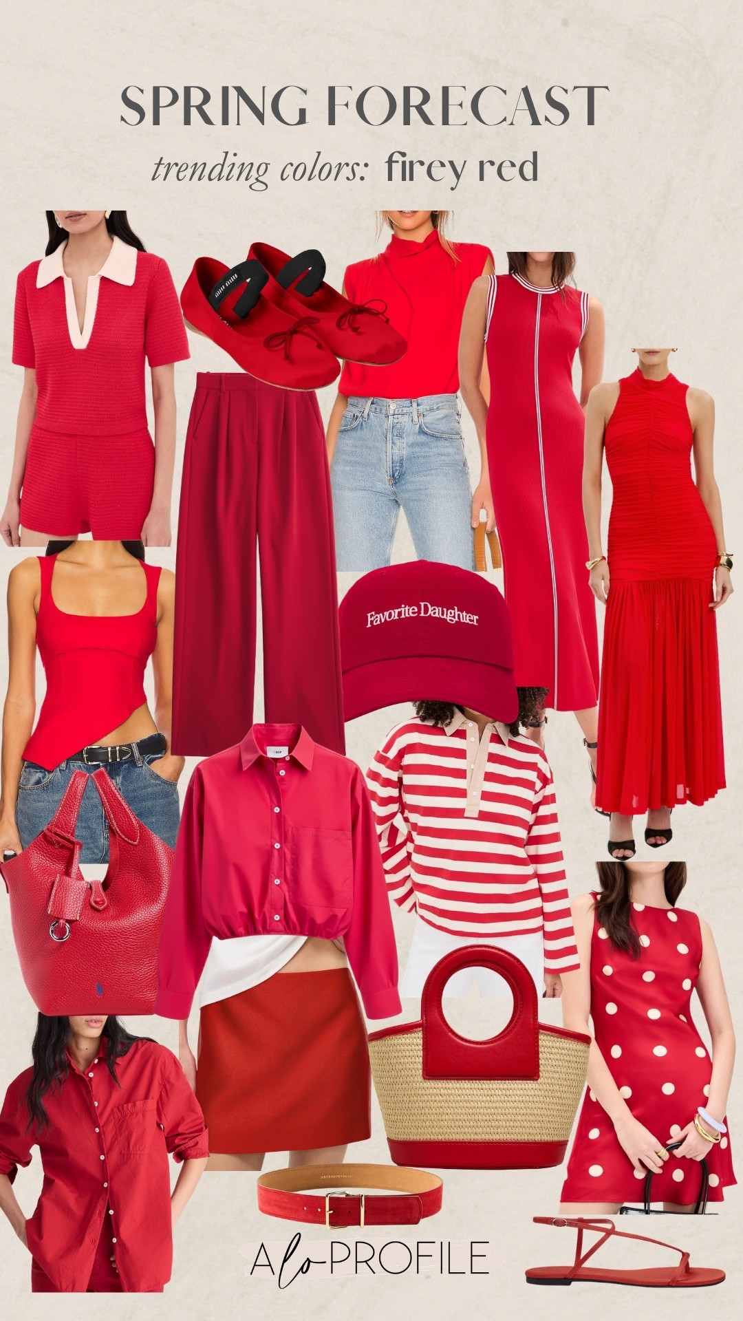 Spring Color Trends: Firey Red❤️💃🥀🍓🍒💄🍎🍉👠