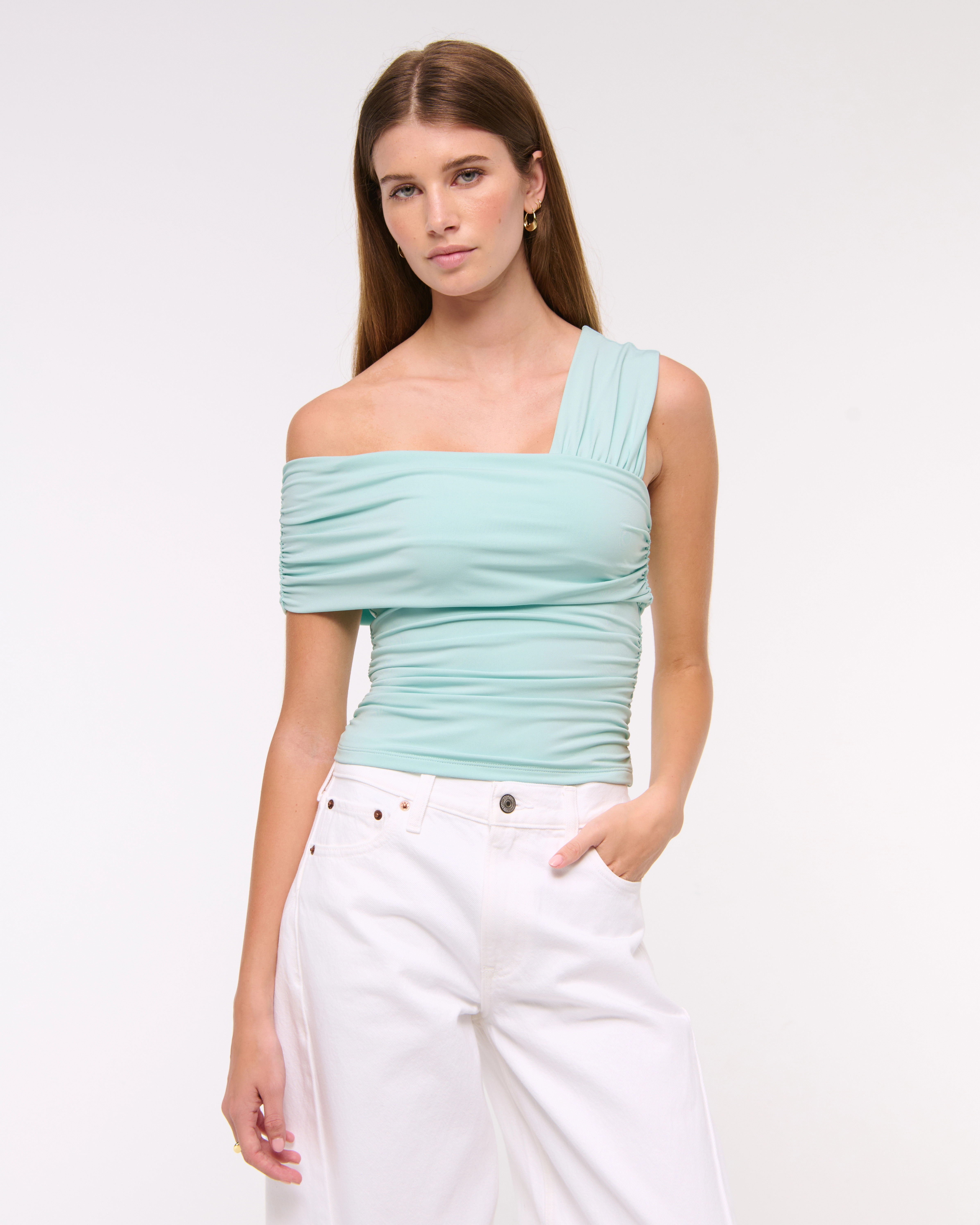 Asymmetrical Wrap Top | Abercrombie & Fitch (US)