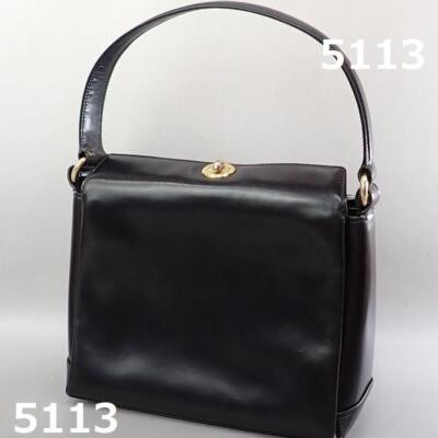 GUCCI Hand Bag Leather Black Turn Lock Women's Bags Authentic Used Japan  | eBay | eBay US