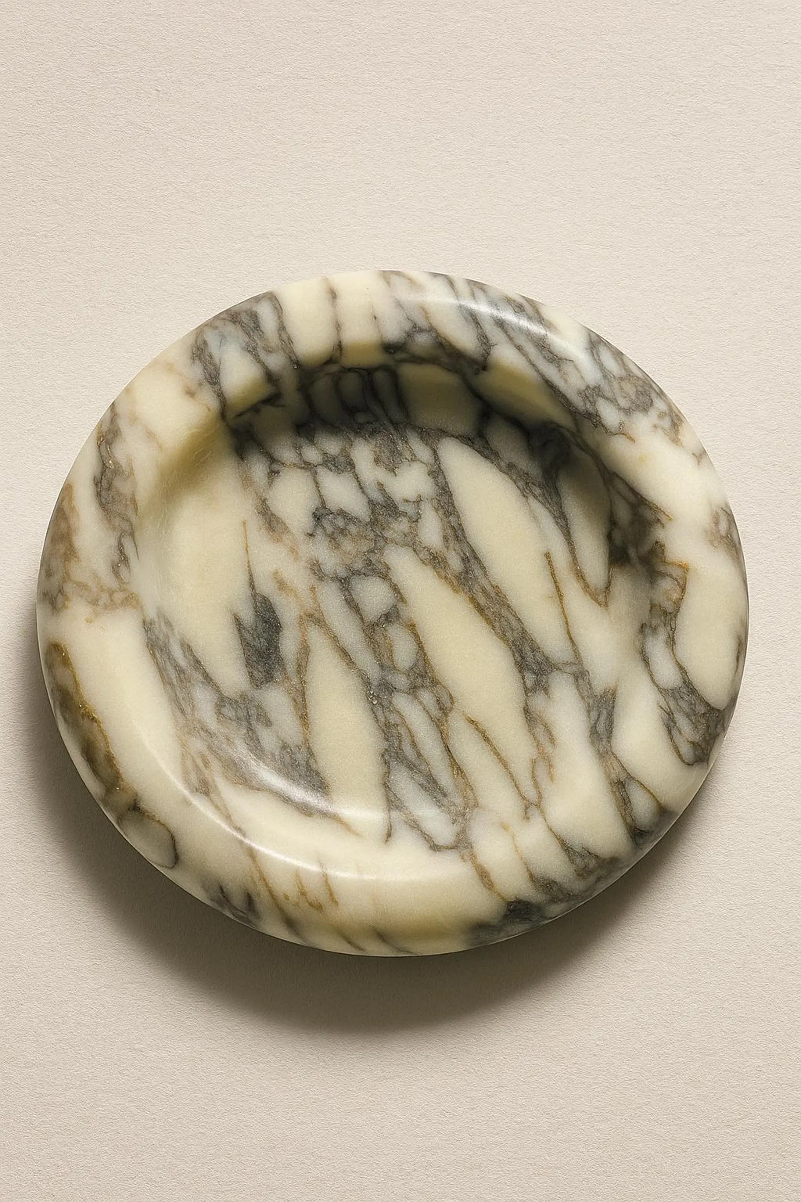 Polished Calacatta Viola Marble Decorative Bowl – Natural White With Deep Veining | Minimalist ... | Etsy (US)