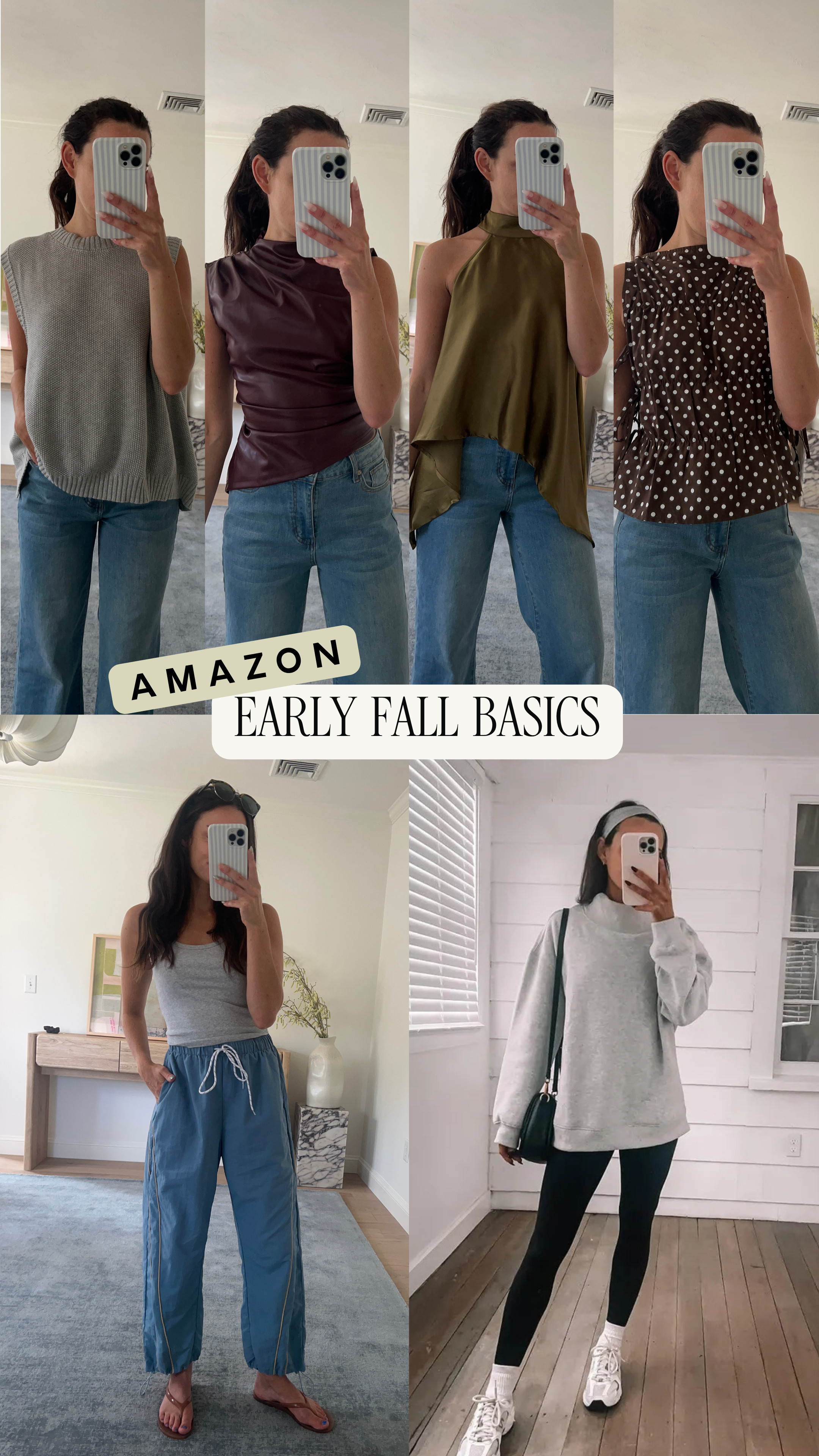 Amazon early Fall basics!

amazon finds, amazon fall, fall fashion, going out tops, fall finds 

 #LTKSeasonal
